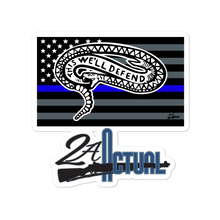 Load image into Gallery viewer, 2AA Sticker Set - Thin Blue Line
